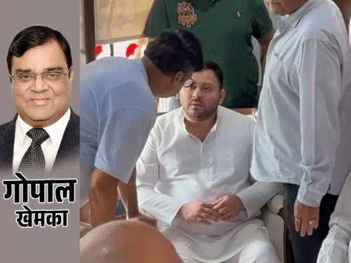पटना में बिजनेसमैन गोपाल खेमका की हत्या:तेजस्वी को देखकर फूट-फूटकर रोईं कारोबारी की बहन, बोलीं-आपने कहा था अब ऐसा नहीं होगा, दोबारा क्यों हुआ